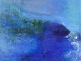 Plan bleu
2004
peinture à l'eau et à l'huile et plâtre
105 x 130 cm