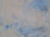Ciel de l'été
2009 peinture à l'eau et à l'huile,
crayon en couleur et plâtre<br />
73 x 60 cm