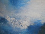 La mer infinie
2009
peinture à l'eau et à l'huile
pastel et plâtre et plâtre
114 x 195 cm 