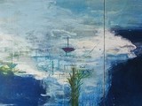 Entrée estuaire
2005
peinture à l'eau et à l'huile
73 x 154 cm 