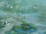 Nénuphar 1
2009
peinture à l'eau et à l'huile et plâtre
38 x 55 cm